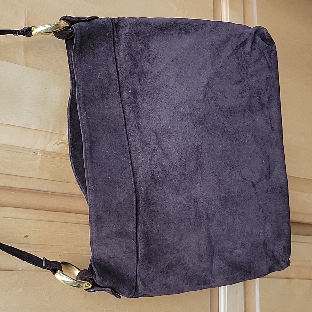 Vintage 80's suede shoulder bag